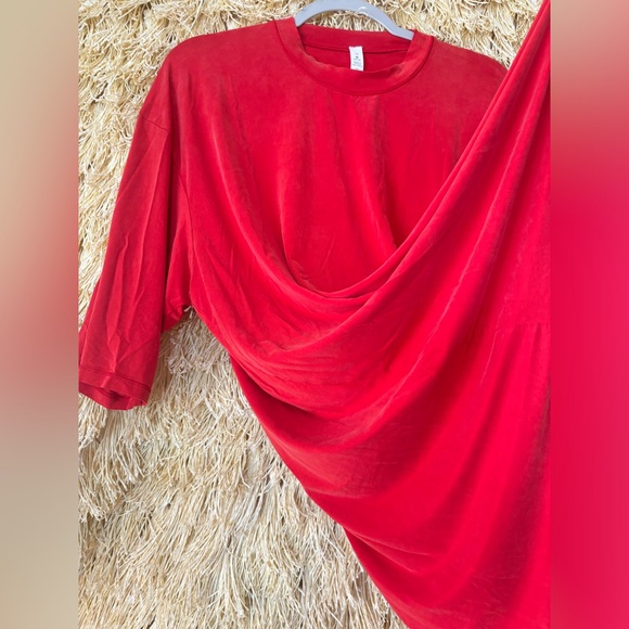 Lululemon Lab💎RARE NWOT💎Cupro Sumu-Su Tee💎Fiery Red💎Size 10 - Picture 10 of 16